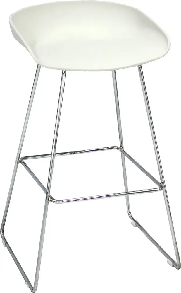Solid Krom Ayaklı Bar Taburesi