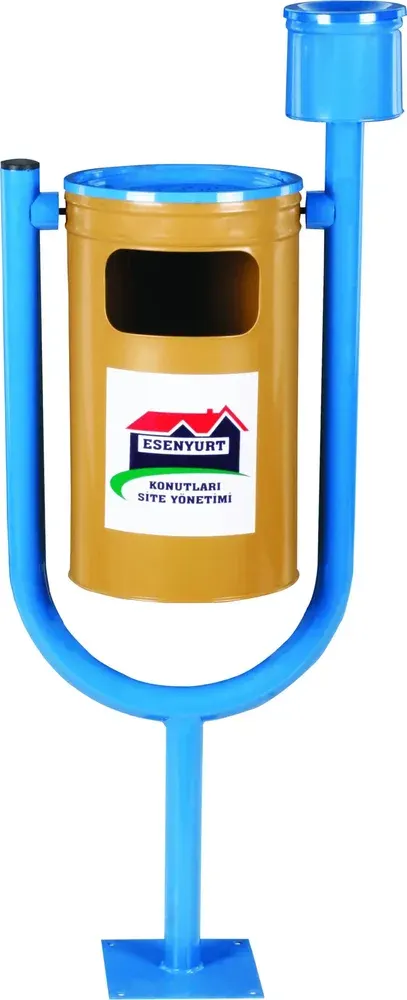 U Tipi Küllüklü Dış Mekan Çöp kovası