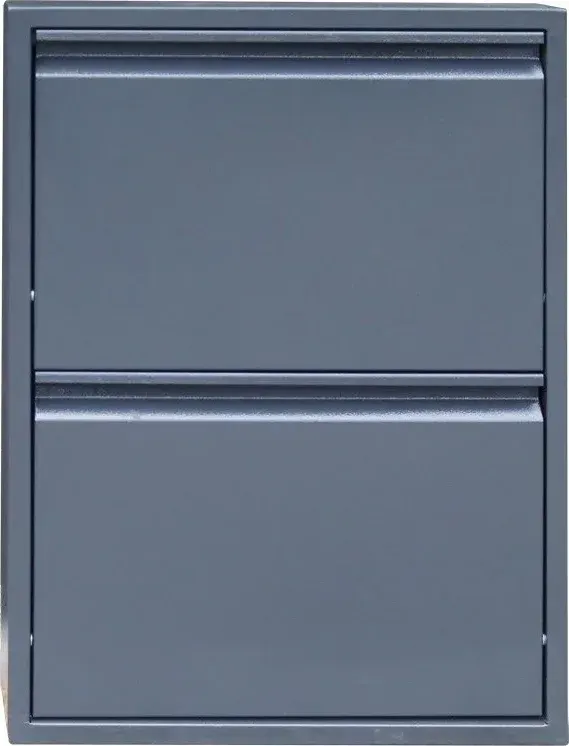 2-Pair Shoe Cabinet Anthracite