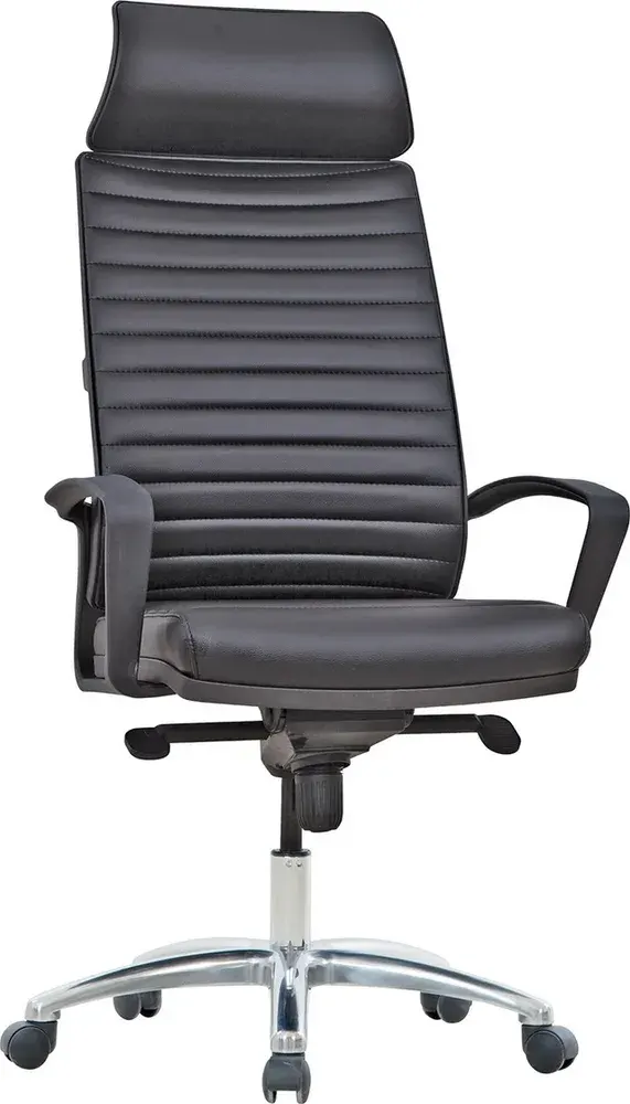 Remo Plastic Arm Aluminum Base Upholstered Executive Chairs
