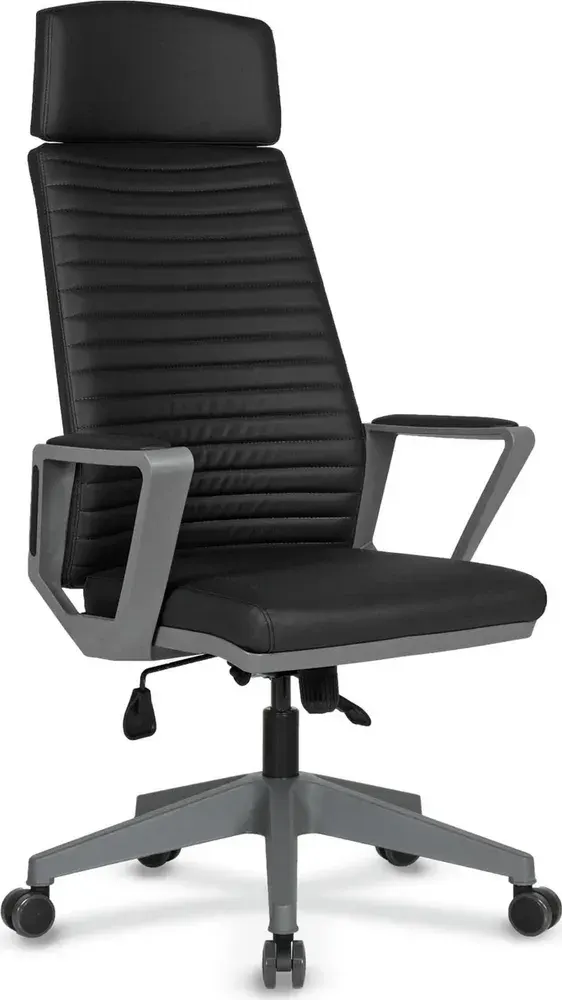 Viva Grey Plastic Arm Grey Plastic Base Upholstered Executive Chairs