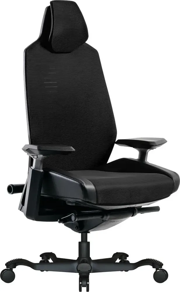 Bristol Black Painted Aluminum-Base Gaming Chairs