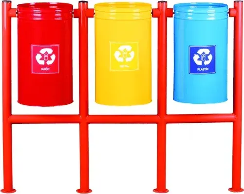 3-Section H-Type Recycling Bin