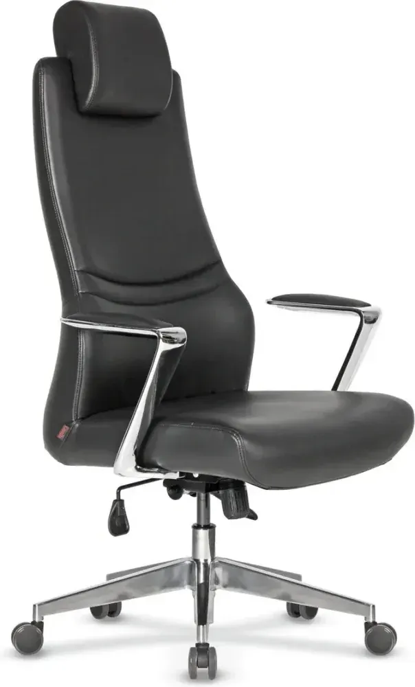 Manila Chrome-Arm Aluminum-Base Executive Chairs