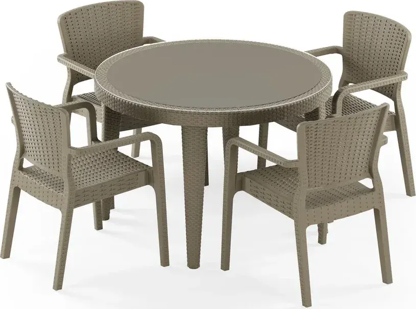 Osaka 110 & Antares 4-Person Table Set