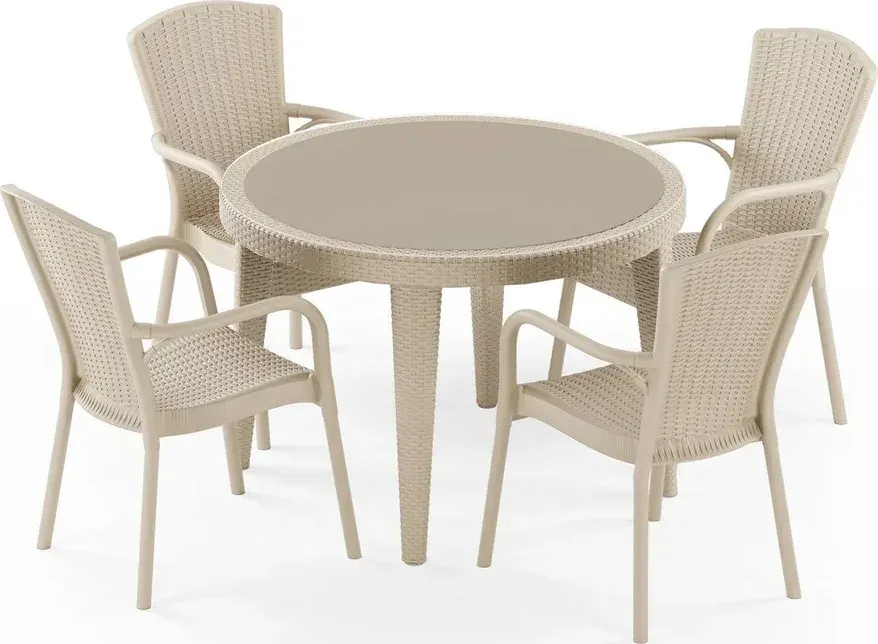 Osaka 110 & Royal 4-Person Table Set