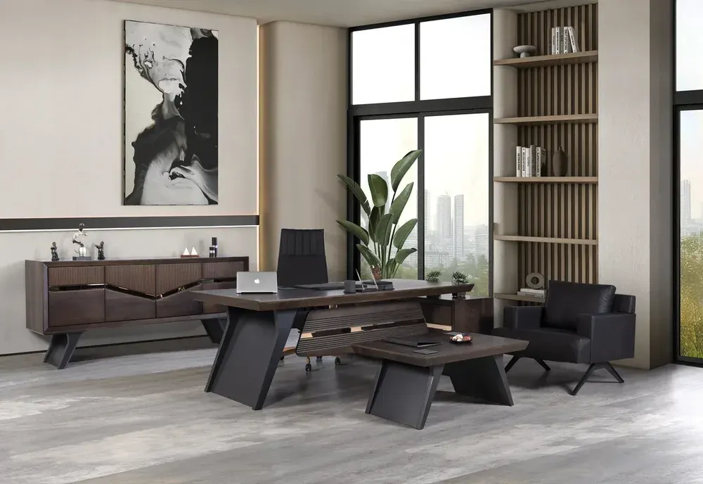 Set de Birou Executiv Arden Vip - Lemn Lustruit