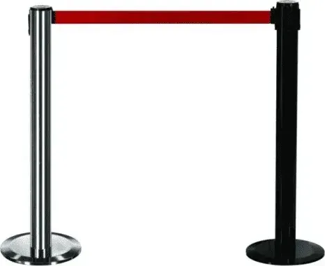Retractable Belt Barrier Chrome