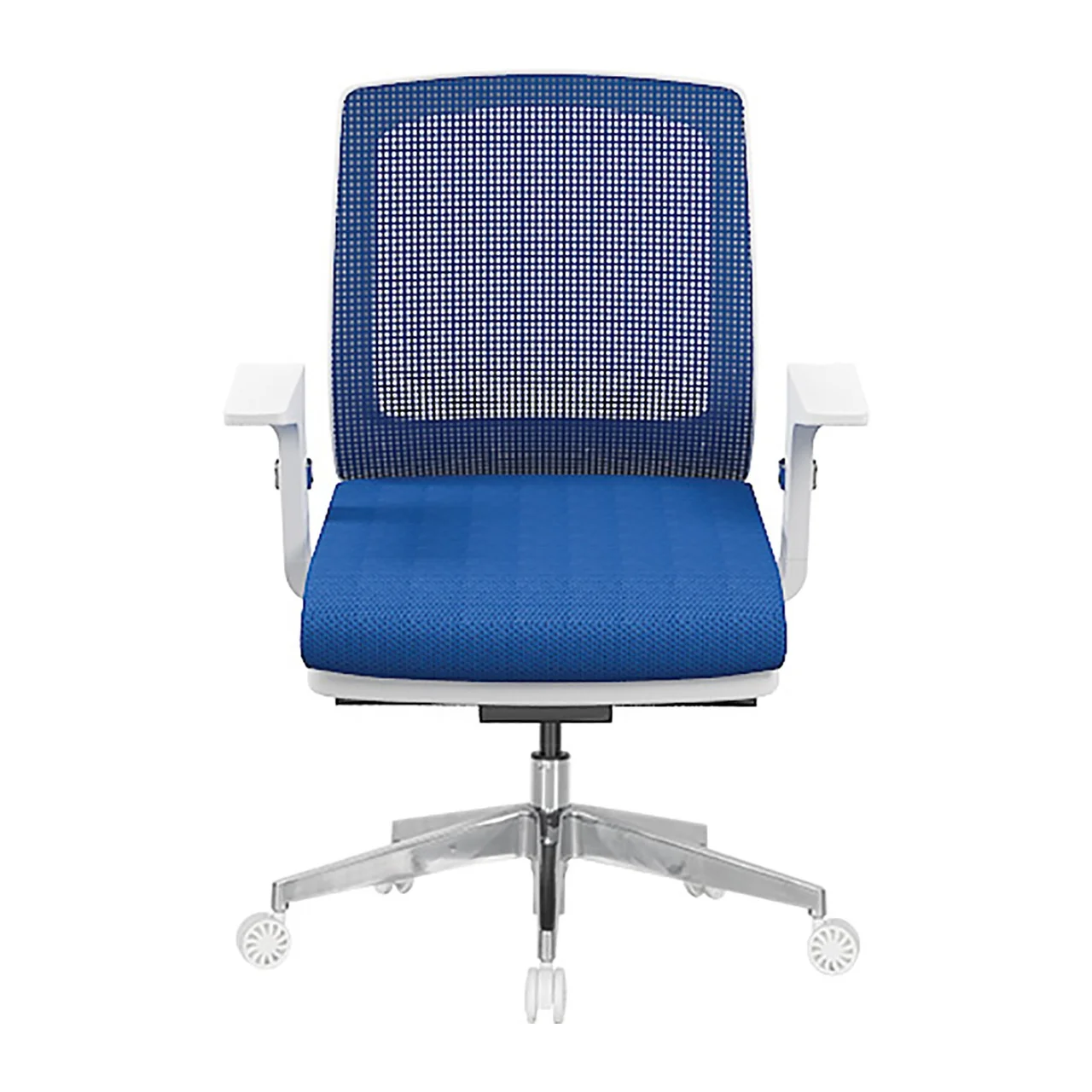 Relax Scaune de Lucru cu Corp din Plastic Alb și Picioare Aluminiu