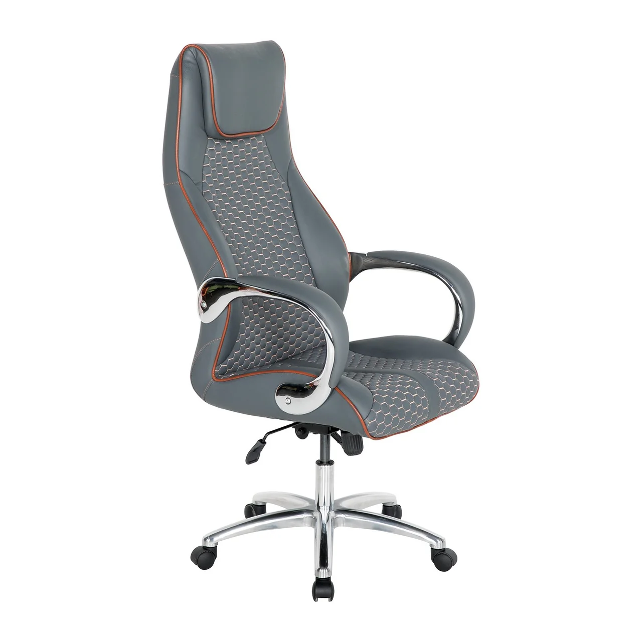 Ares Plus Aluminum Arm Aluminum Base Leather Embroidered Executive Chairs