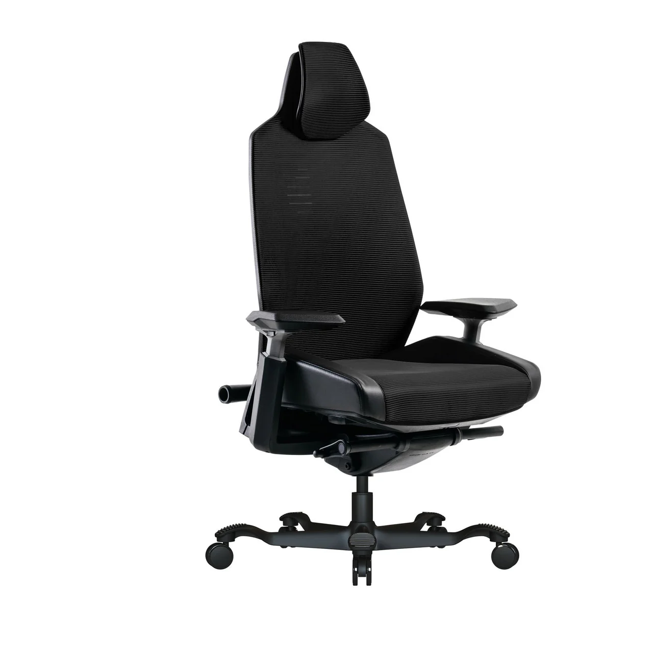 Bristol Black Painted Aluminum-Base Gaming Chairs