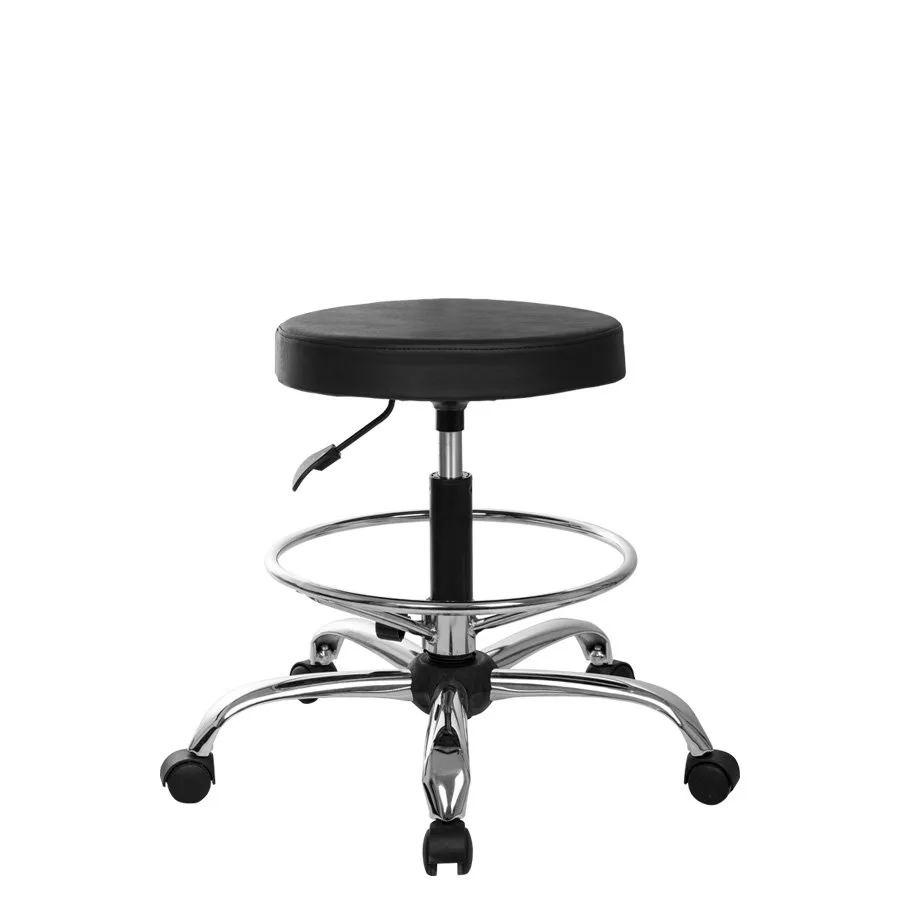 Tabure Backless Chrome Base Ring Stools