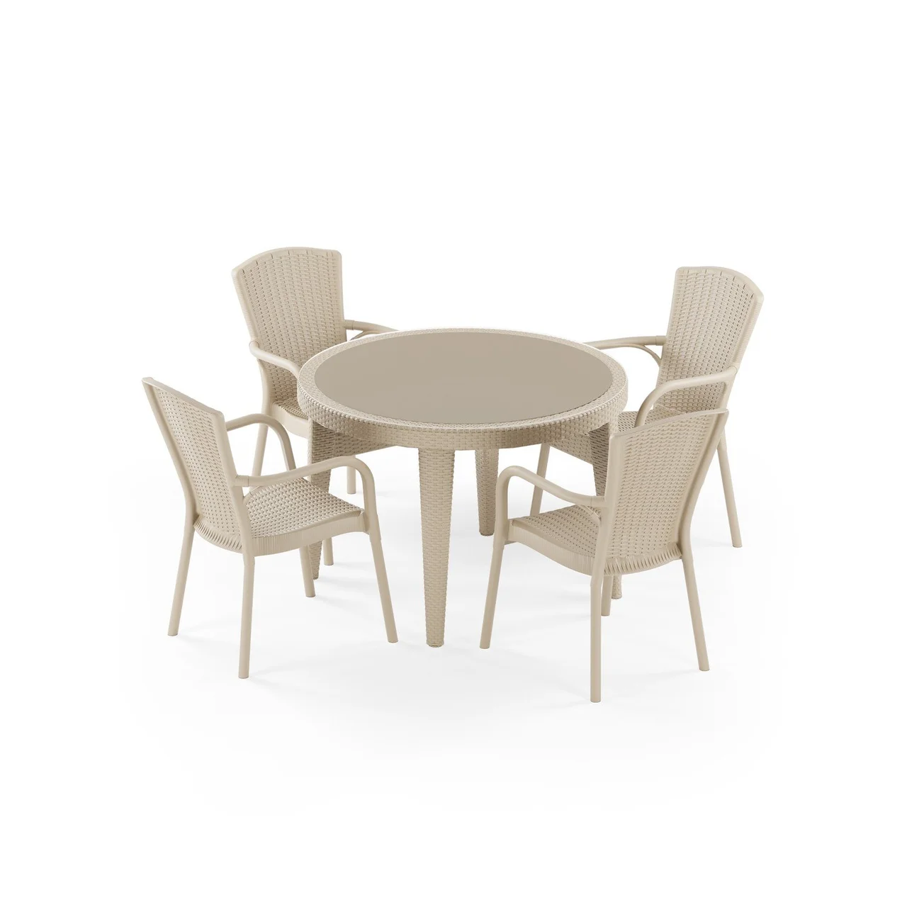 Osaka 110 & Royal 4-Person Table Set