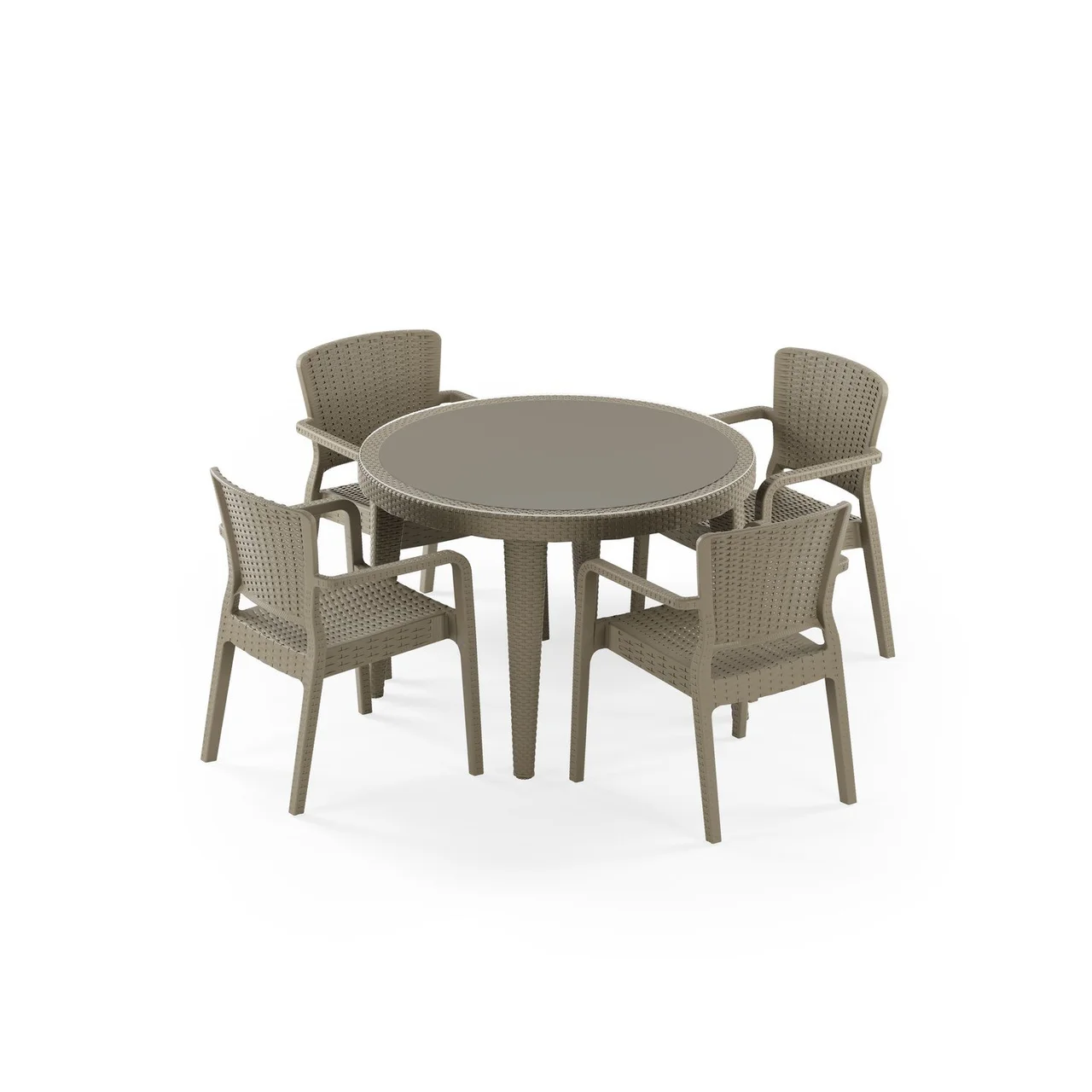 Osaka 110 & Antares 4-Person Table Set