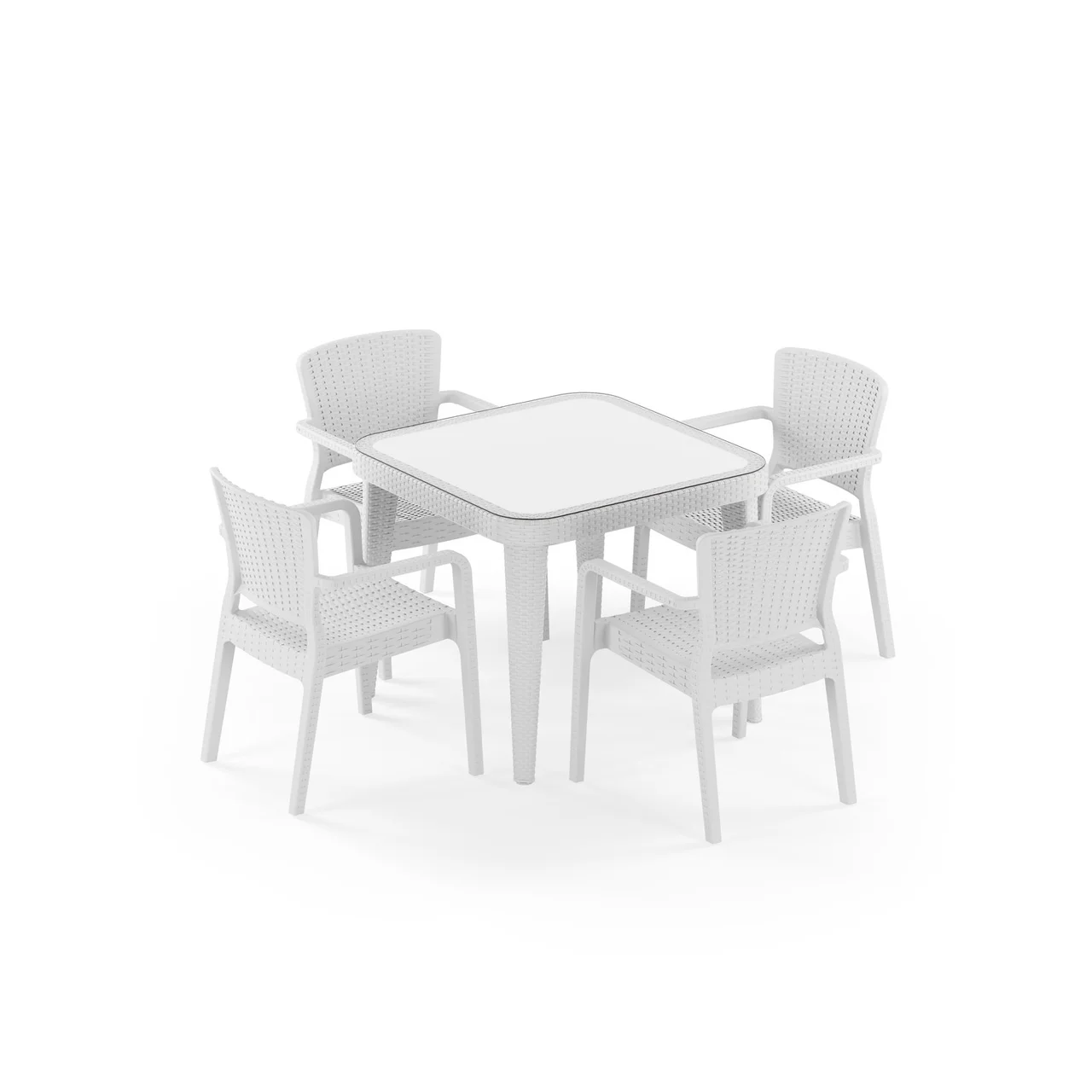 Set de Masă Osaka 90x90 și Antares pentru 4 Persoane