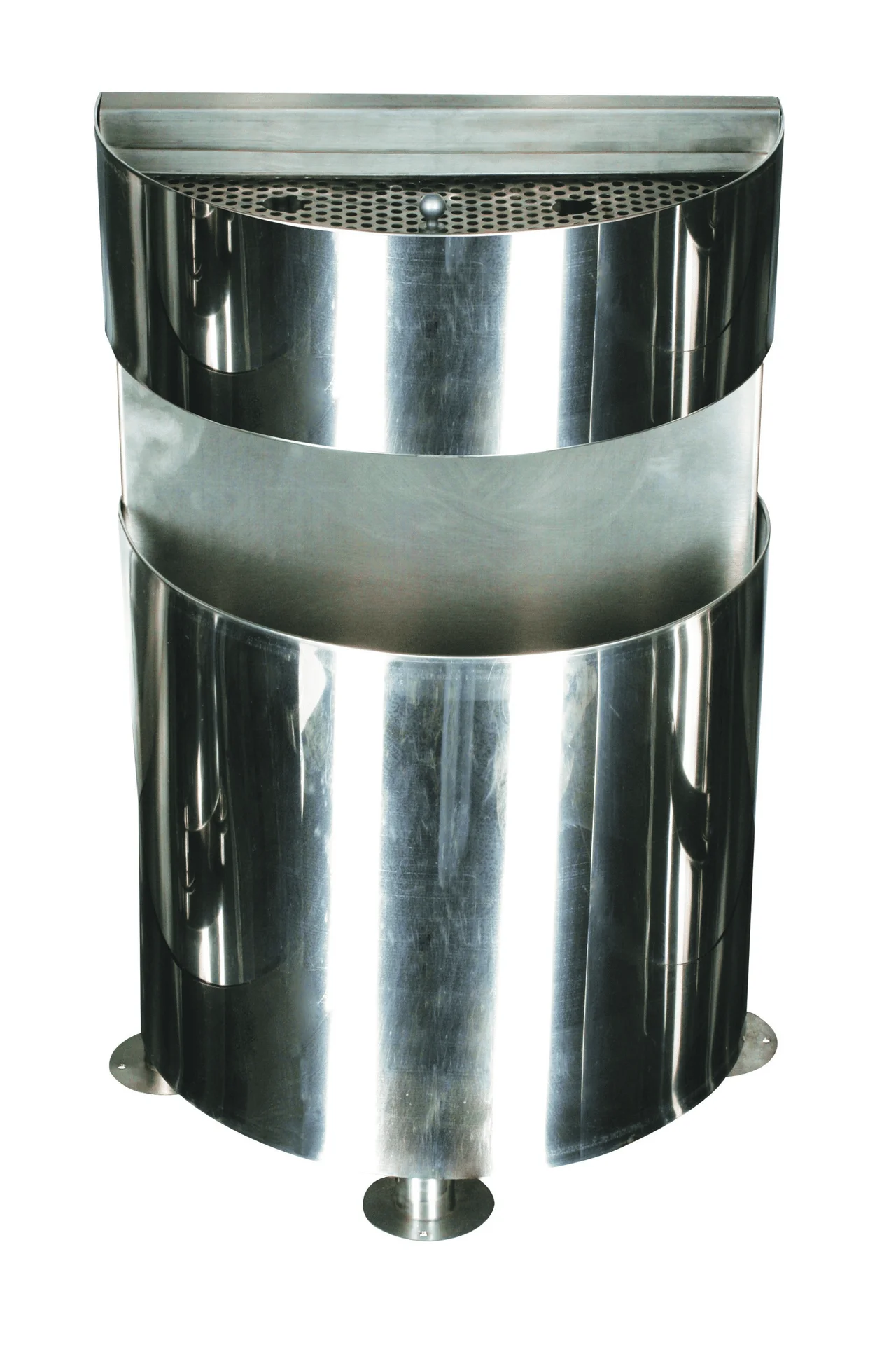 Coș de Gunoi Exterior din Inox Tip D