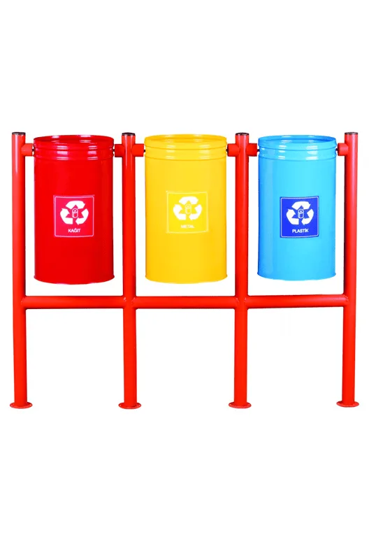 3-Section H-Type Recycling Bin