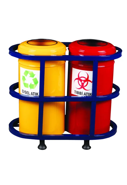 Profile-Stand 2-Compartment Recycling Bin