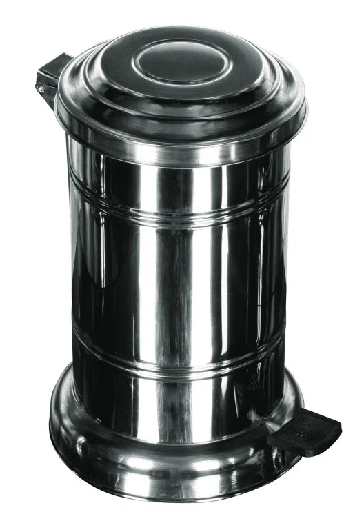 Pedal-Operated Stainless Steel Galvanized Inner Waste Bin