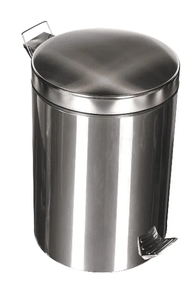 Pedallı Paslanmaz Plastik İç Kovalı Çöp Kutusu