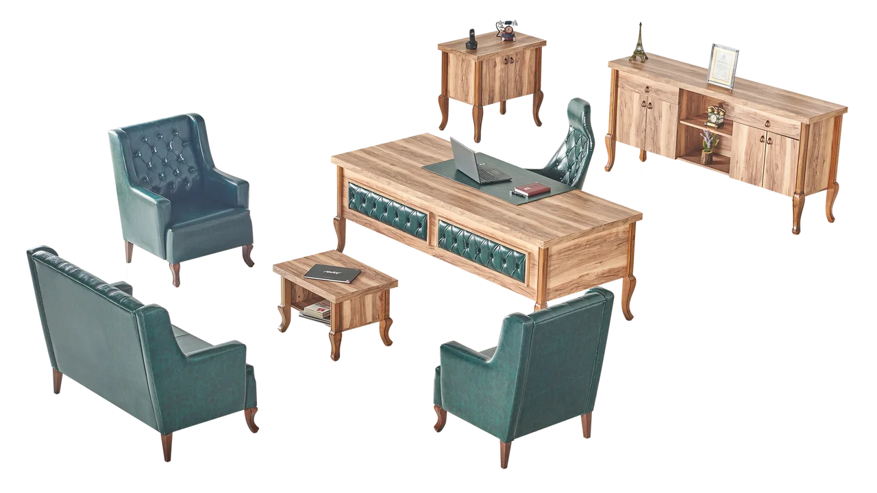 Lükens Executive Office Suite Tropical Walnut